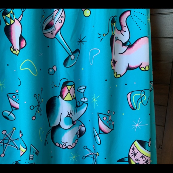 SOURPUSS Dress Pink Elephants on Parade, Size XL - Picture 6 of 10